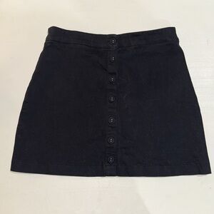 Forever 21 Black A-line Mini Skirt Work